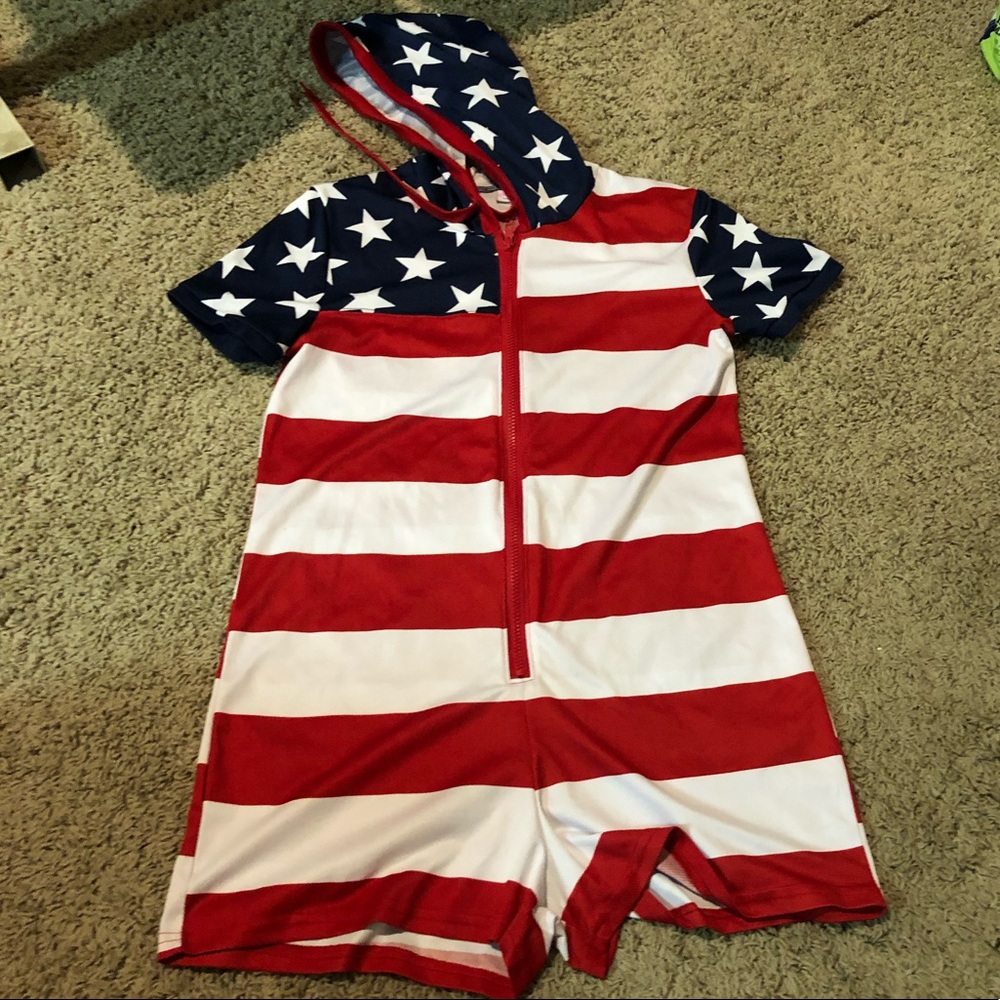 American Flag Romper